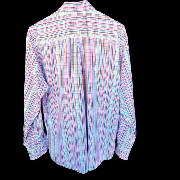 Peter Millar Seaside Finish Button Up Shirt Mens Large Cotton Multicolor Large - Picture 2 of 10